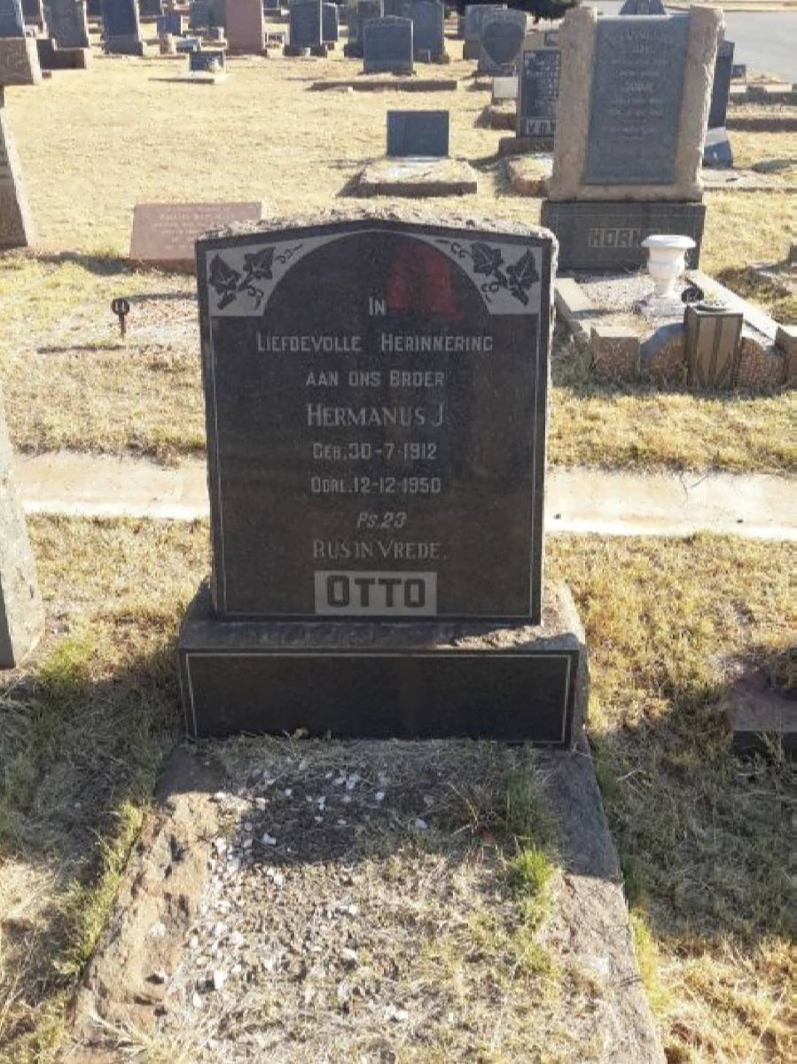 OTTO Hermanus J. 1912-1950