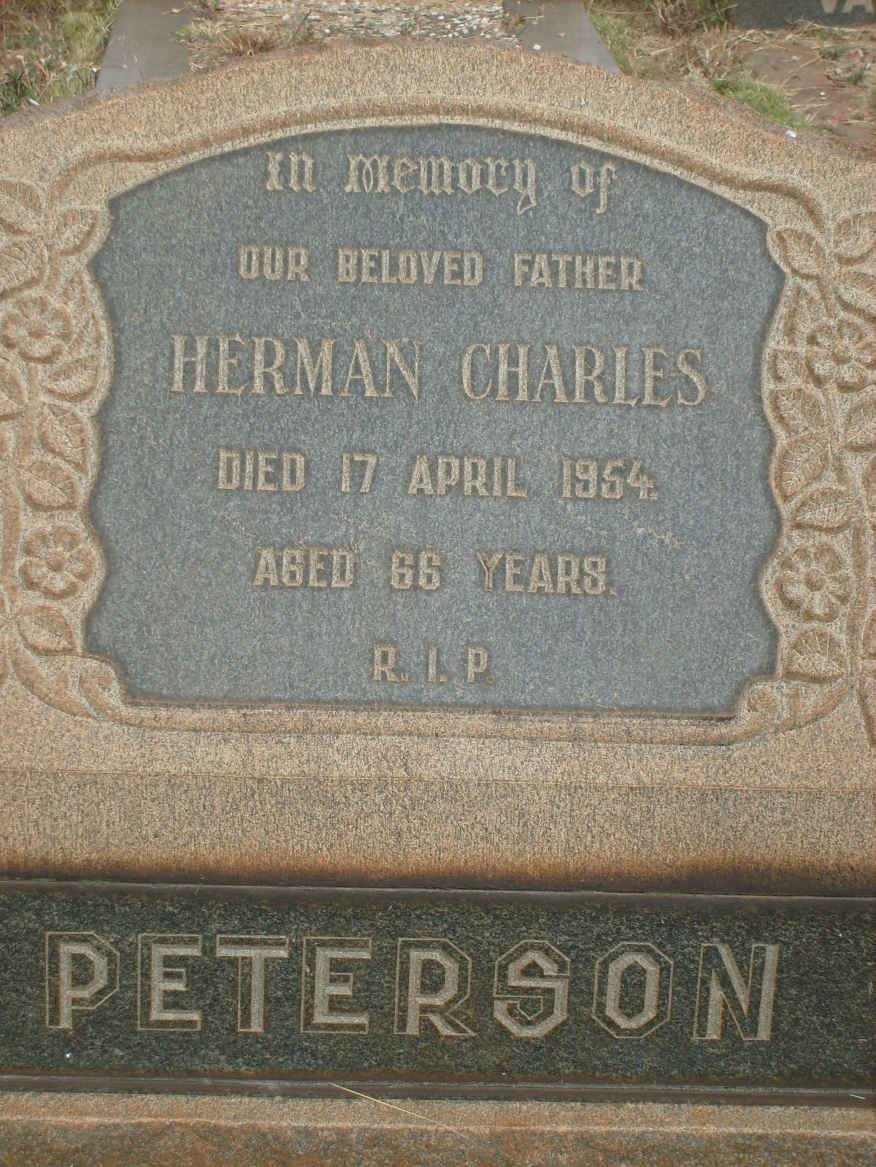 PETERSON Herman Charles -1954