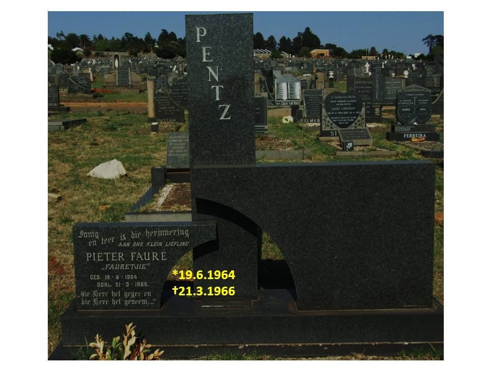 PENTZ Pieter Fauré 1964-1966