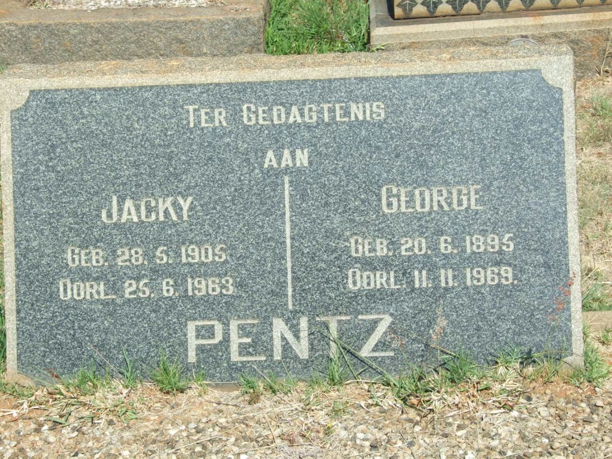 PENTZ George 1895-1969 &amp; Jacky 1905-1963