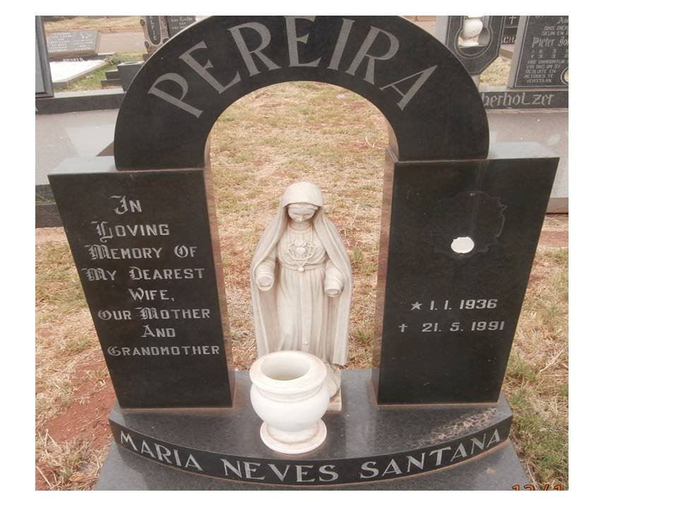 PEREIRA Maria Neves Santana 1936-1991