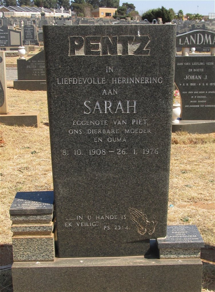 PENTZ Sarah 1908-1976