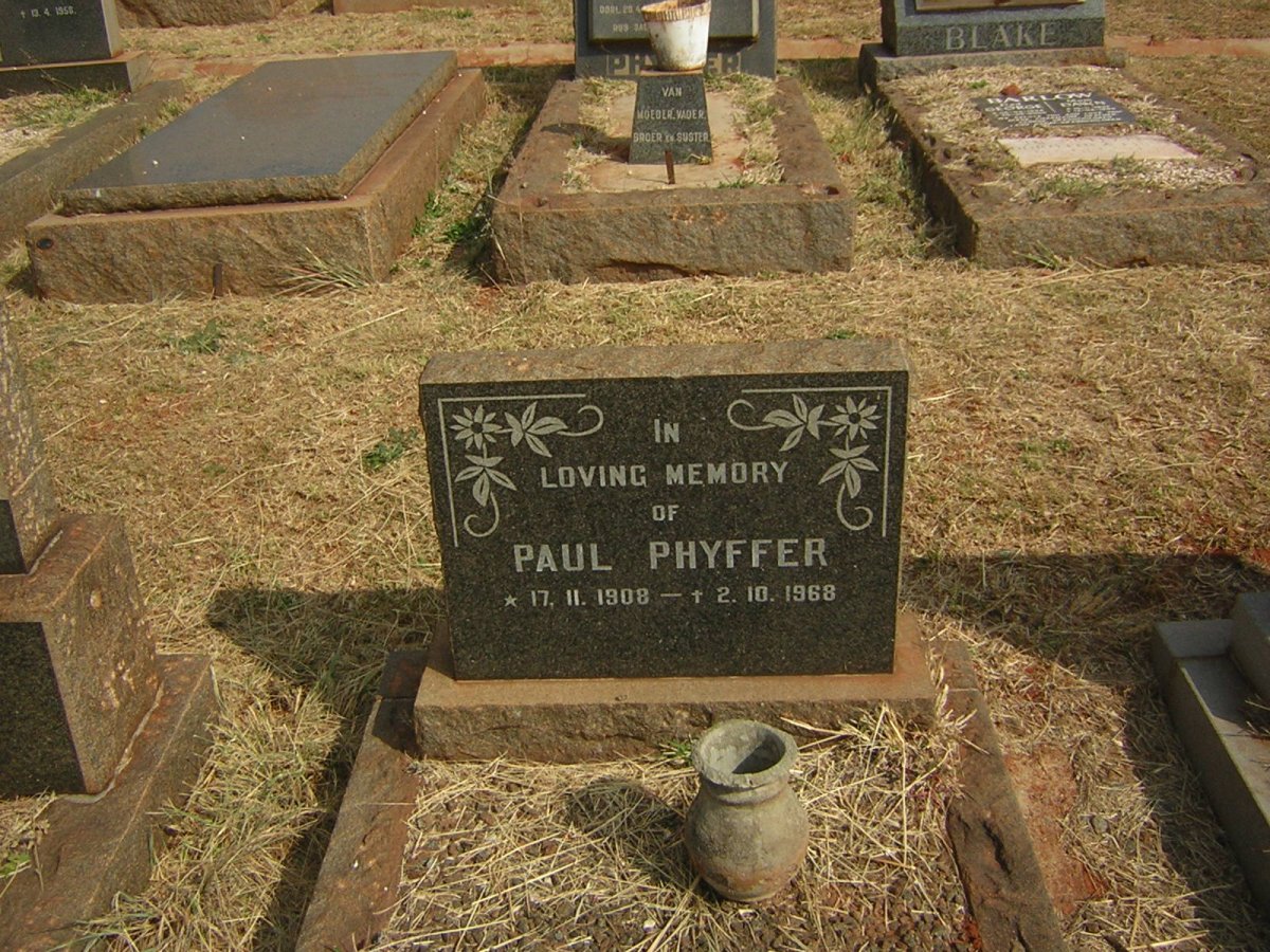 PHYFFER Paul 1908-1968