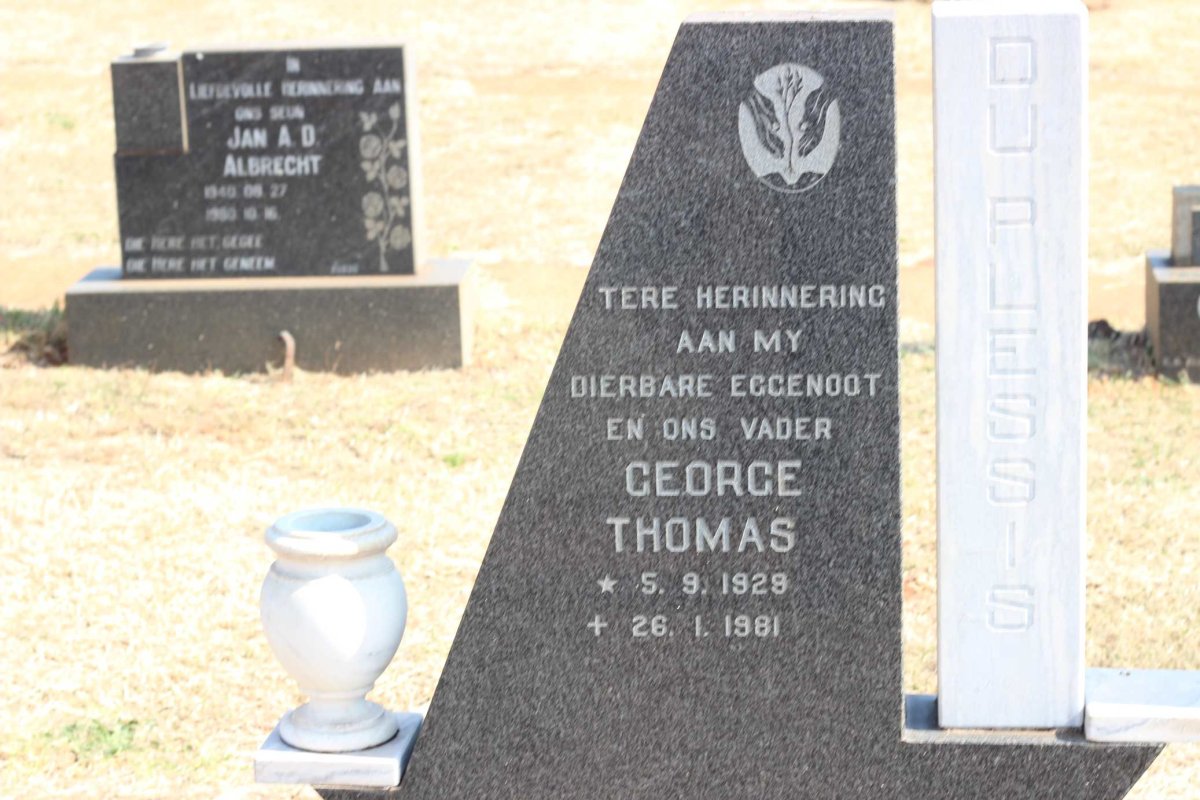 PLESSIS George Thomas, du 1929-1981