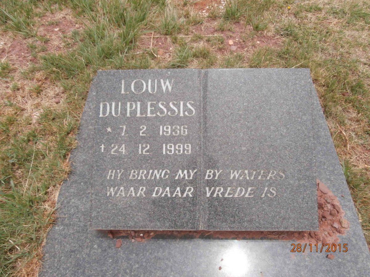 PLESSIS Louw, du 1936-1999
