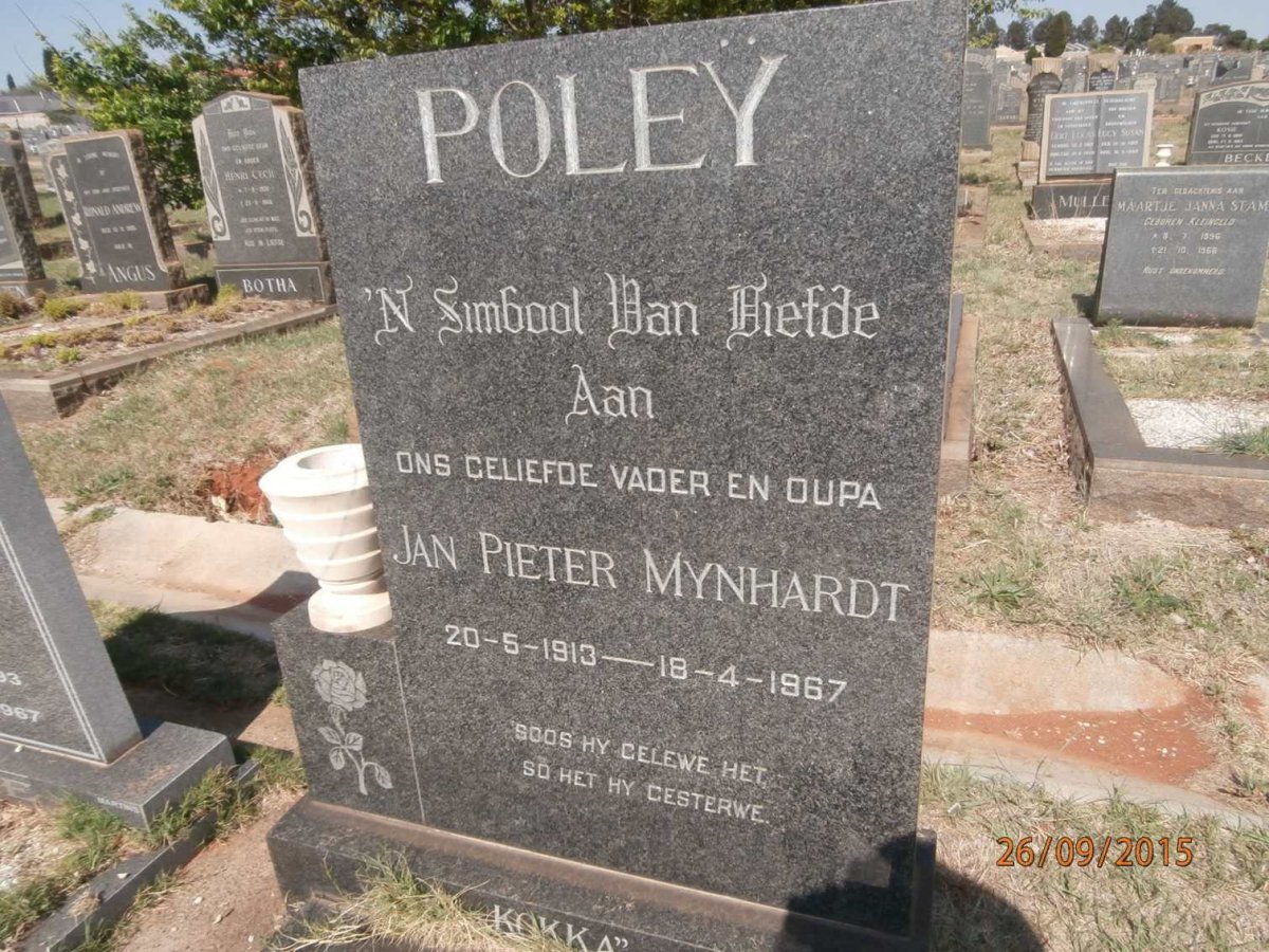 POLEY Jan Pieter Mynhardt 1913-1967