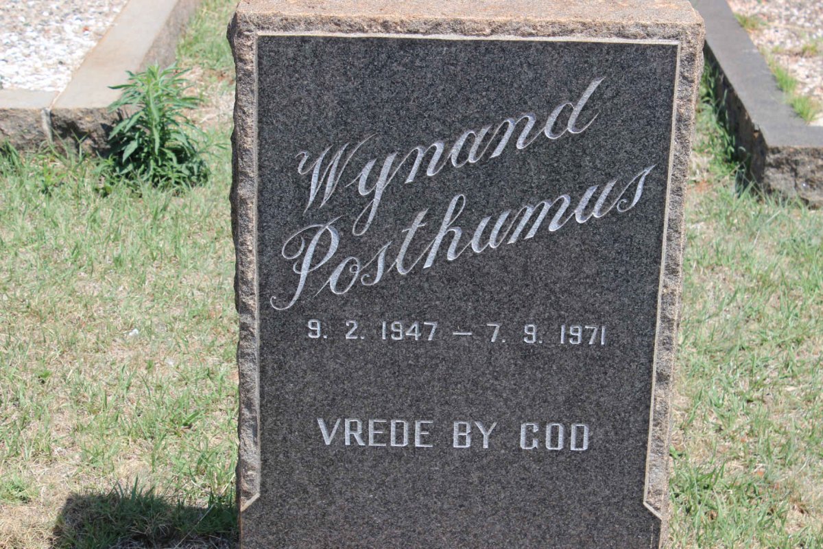 POSTHUMUS Wynand 1947-1971