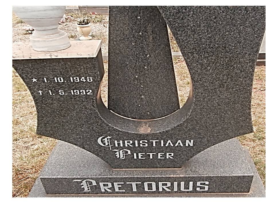 PRETORIUS Christiaan Pieter 1948-1992