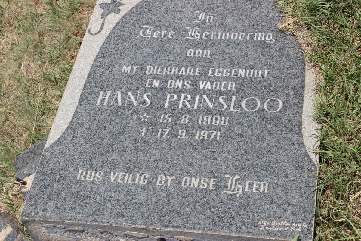 PRINSLOO Hans 1908-1971