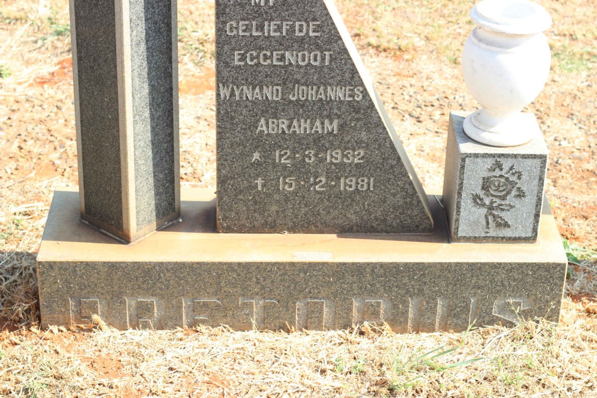 PRETORIUS Wynand Johannes Abraham 1932-1981