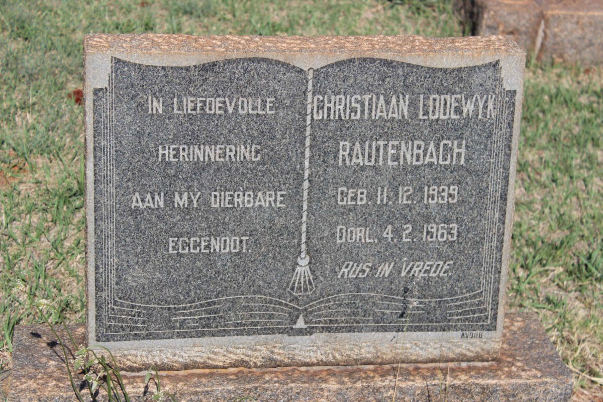 RAUTENBACH Christiaan Lodewyk 1939-1963