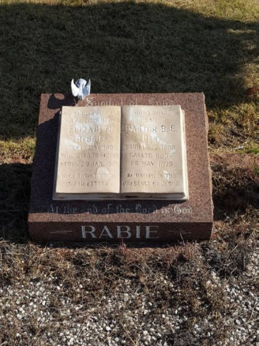 RABIE B.E. 1898-197? &amp; Elizabeth 1899-19??