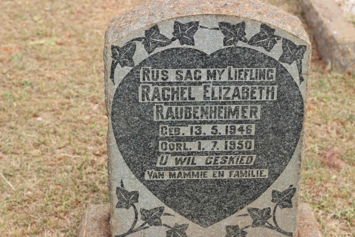 RAUBENHEIMER Rachel Elizabeth 1946-1950