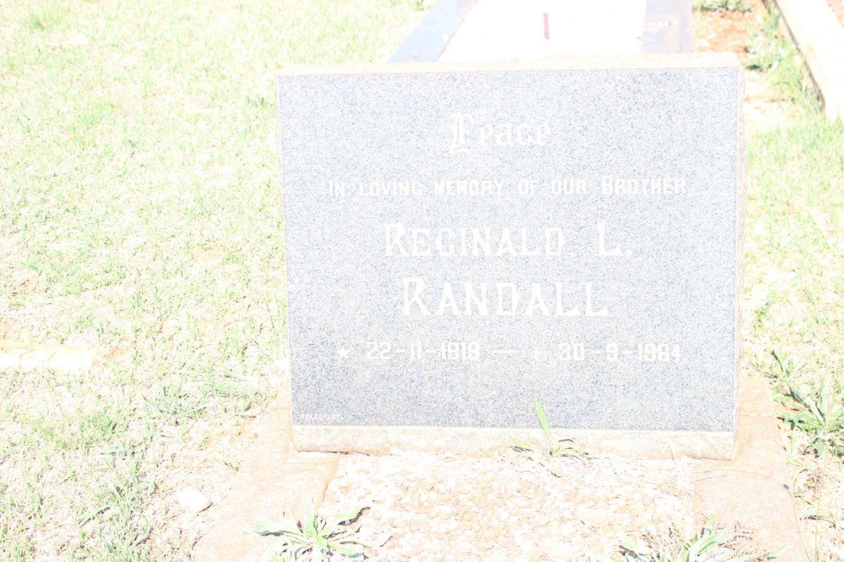 RANDALL Reginald L. 1919-1964