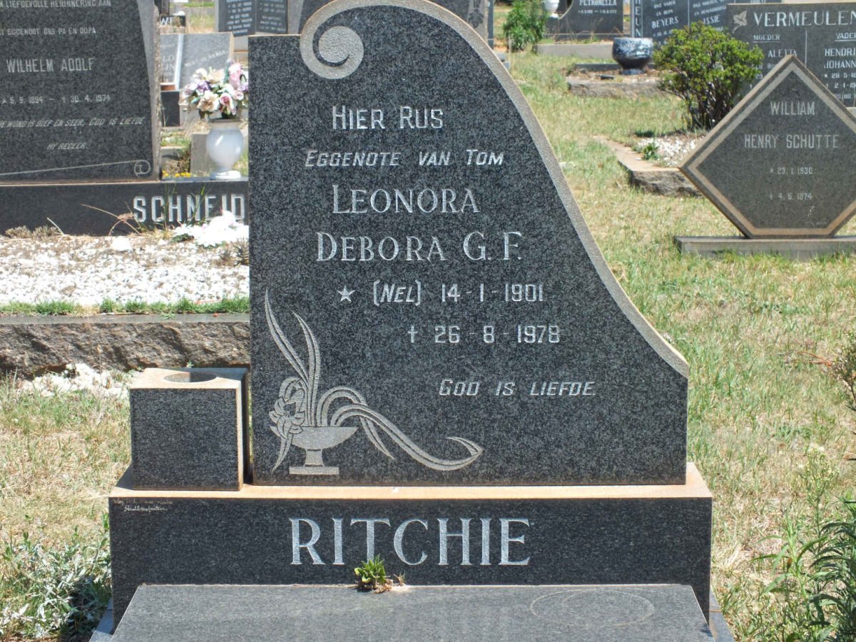 RITCHIE Leonora Debora G.F. nee NEL 1901-1978