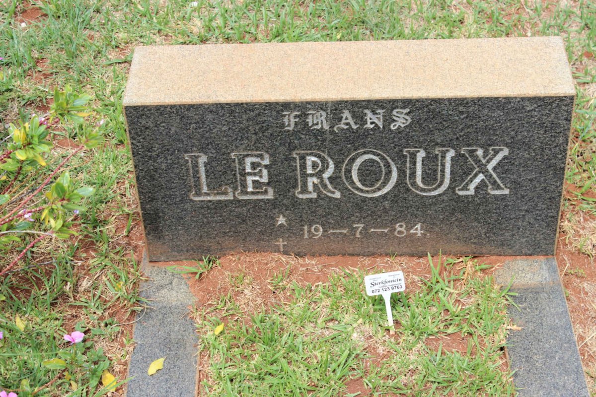 ROUX Frans, le 1984-1984