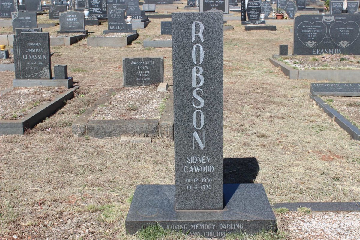 ROBSON Sidney Cawood 1930-1976