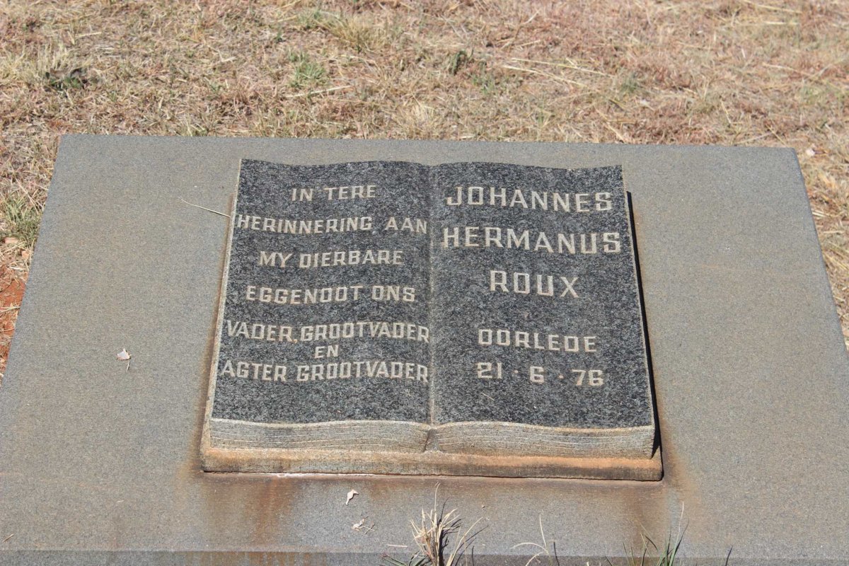 ROUX Johannes Hermanus -1976