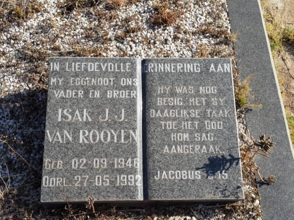 ROOYEN Isak J.J., van 1946-1992