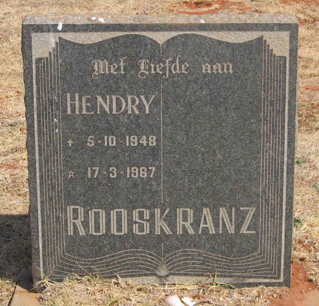 ROOSKRANTZ Hendry 1948-1967