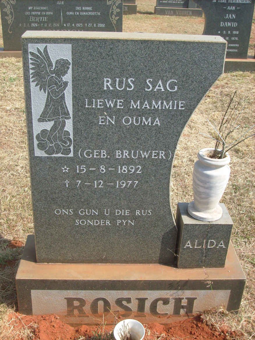ROSICH Alida nee BRUWER 1892-1977