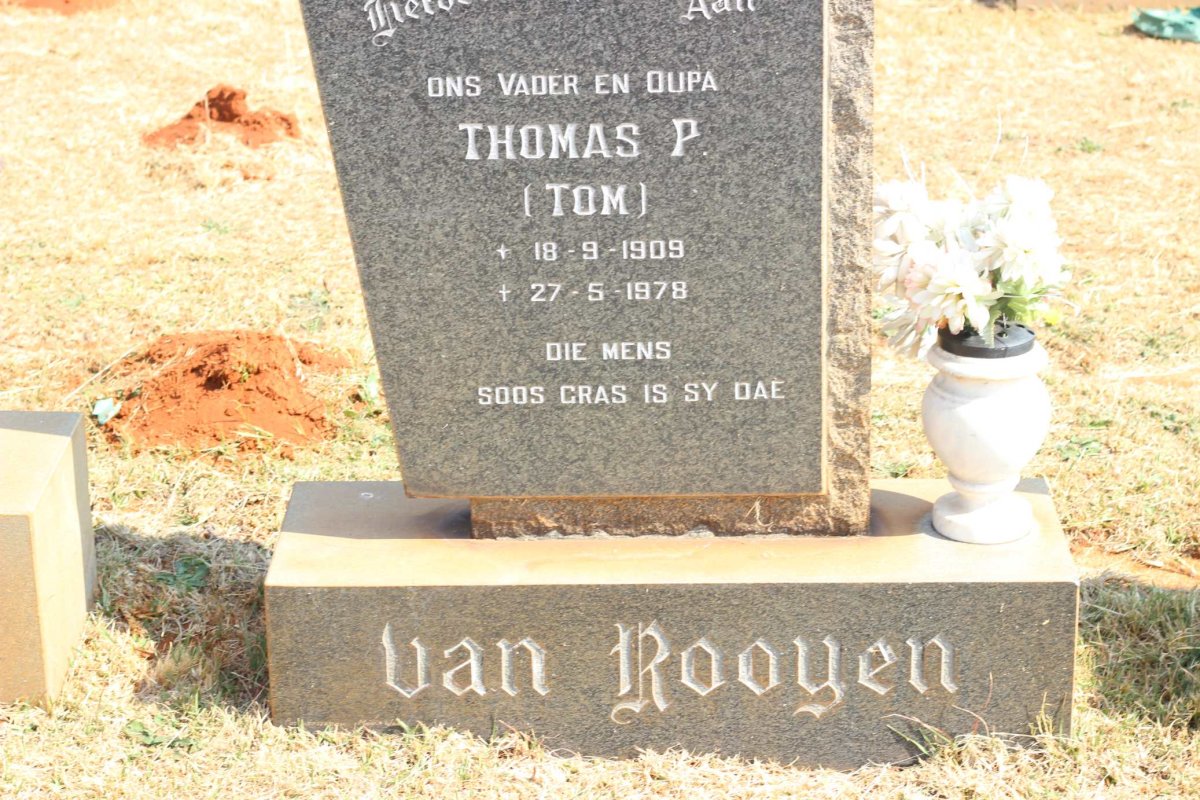 ROOYEN Thomas P., van 1909-1978