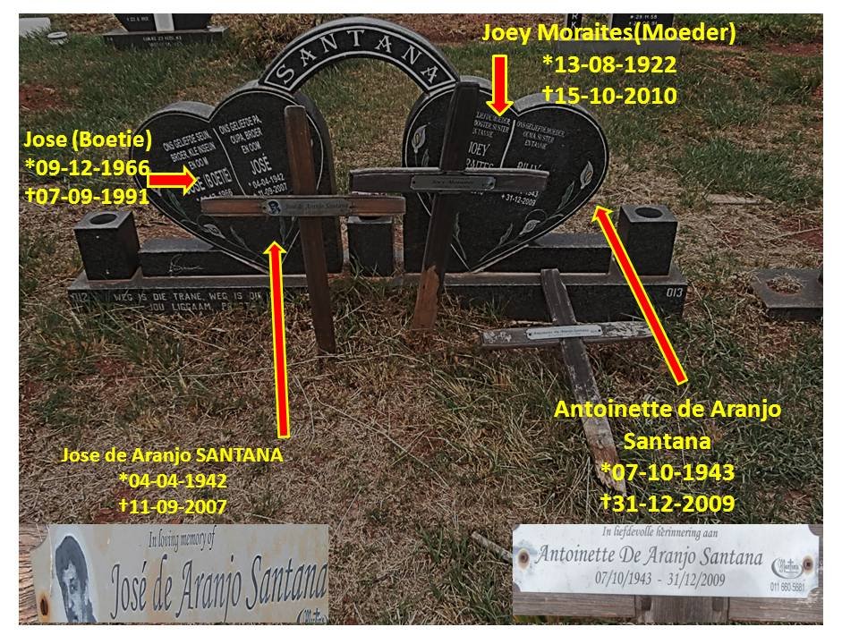 SANTANA  Moraites 1922-2010 :: SANTANA Jose 1966-1991