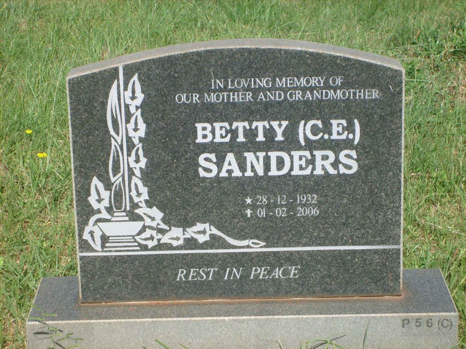 SANDERS C.E. 1932-2006