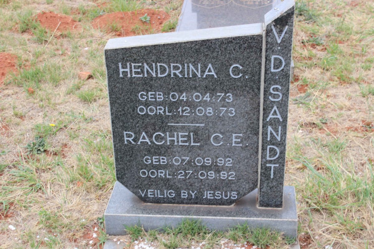 SANDT Hendrina C., v.d. 1973-1973 :: SANDT Rachel C.E., v.d. 1992-1992