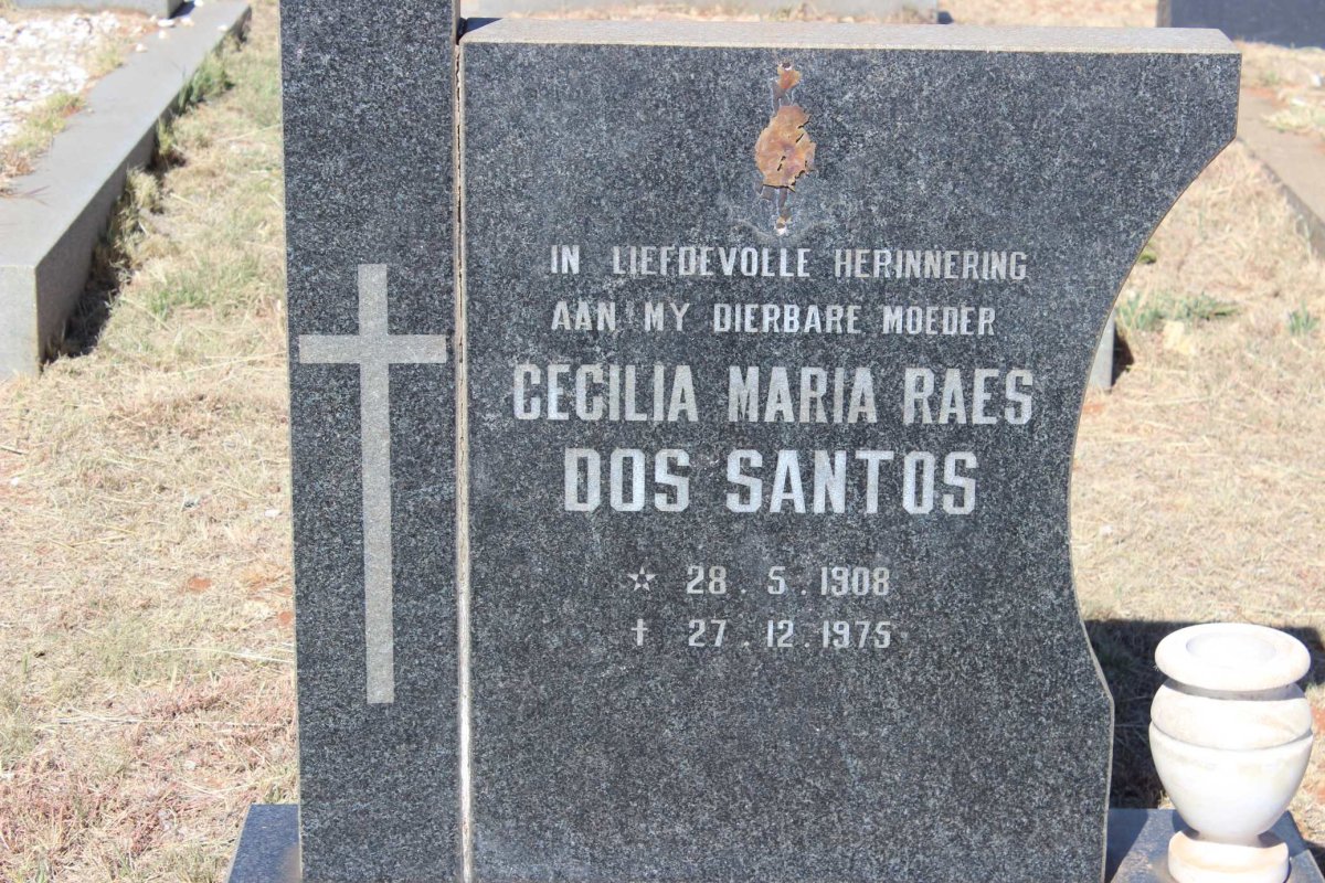 SANTOS Cecilia Maria Raes, dos 1908-1975