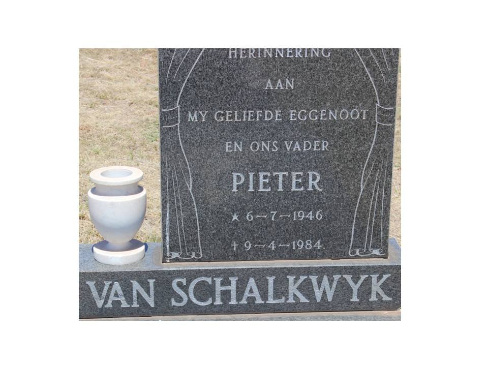 SCHALKWYK Pieter, van 1946-1984