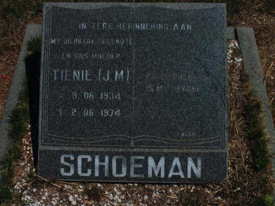 SCHOEMAN J.M. 1934-1974