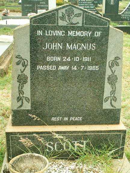 SCOTT John Magnus 1911-1965