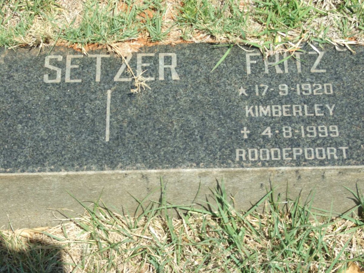 SETZER Fritz 1920-1999