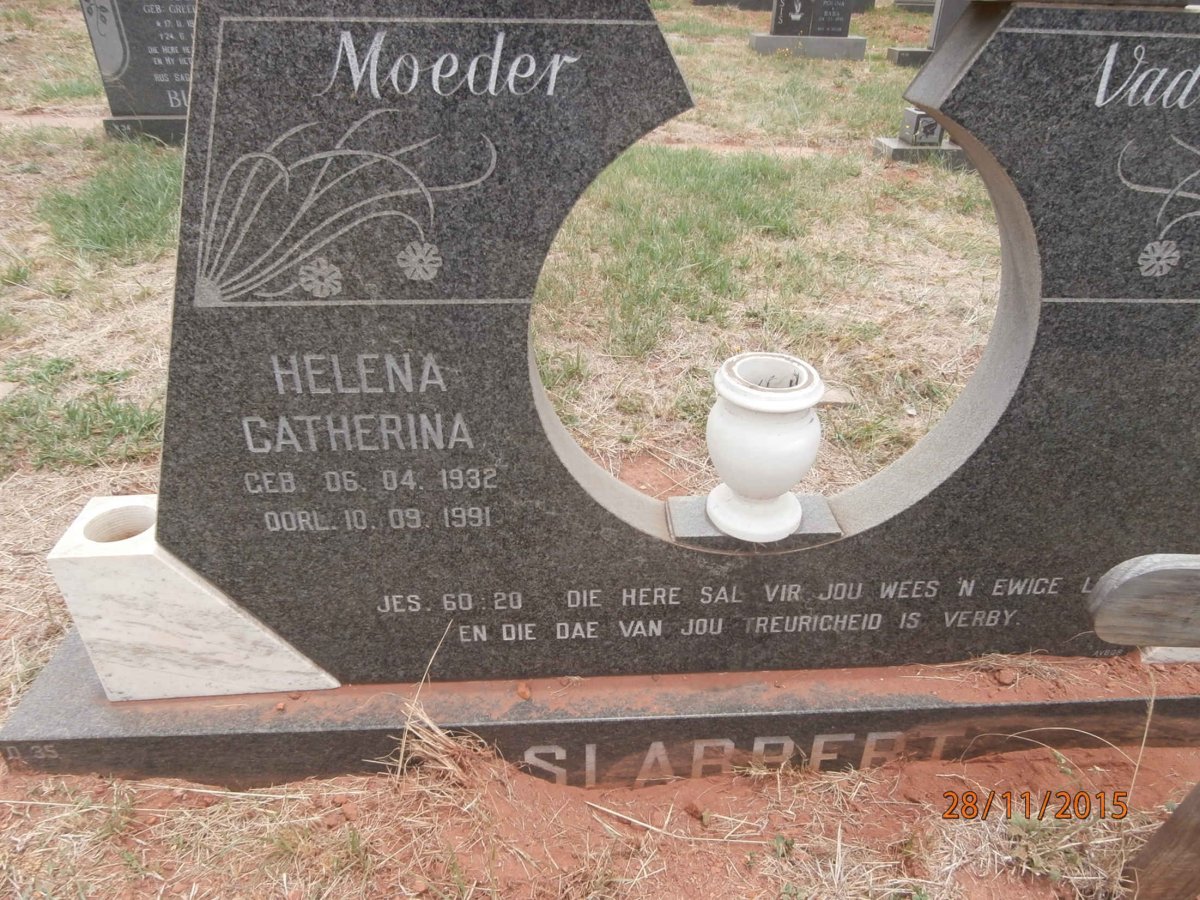 SLABBERT Helena Catherina 1932-1991