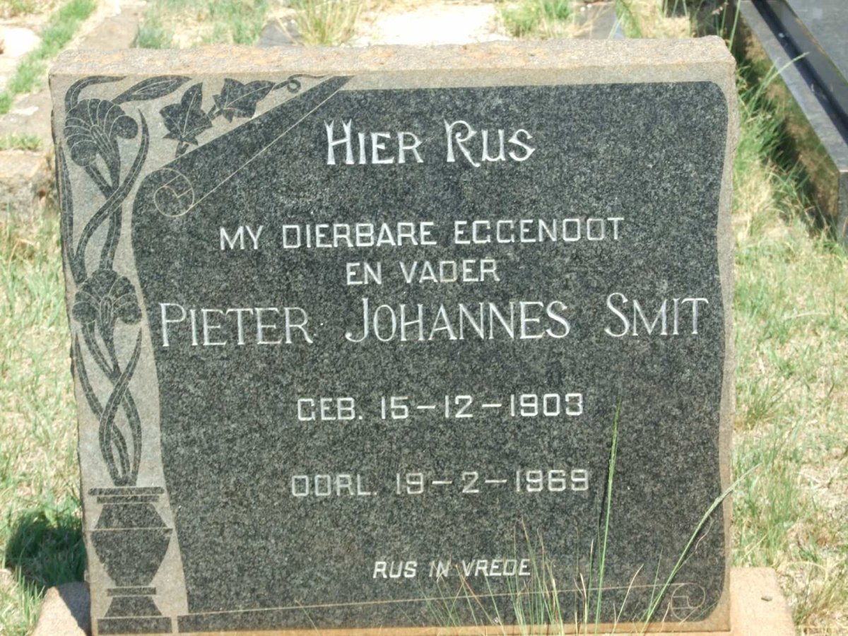 SMIT Pieter Johannes 1903-1969