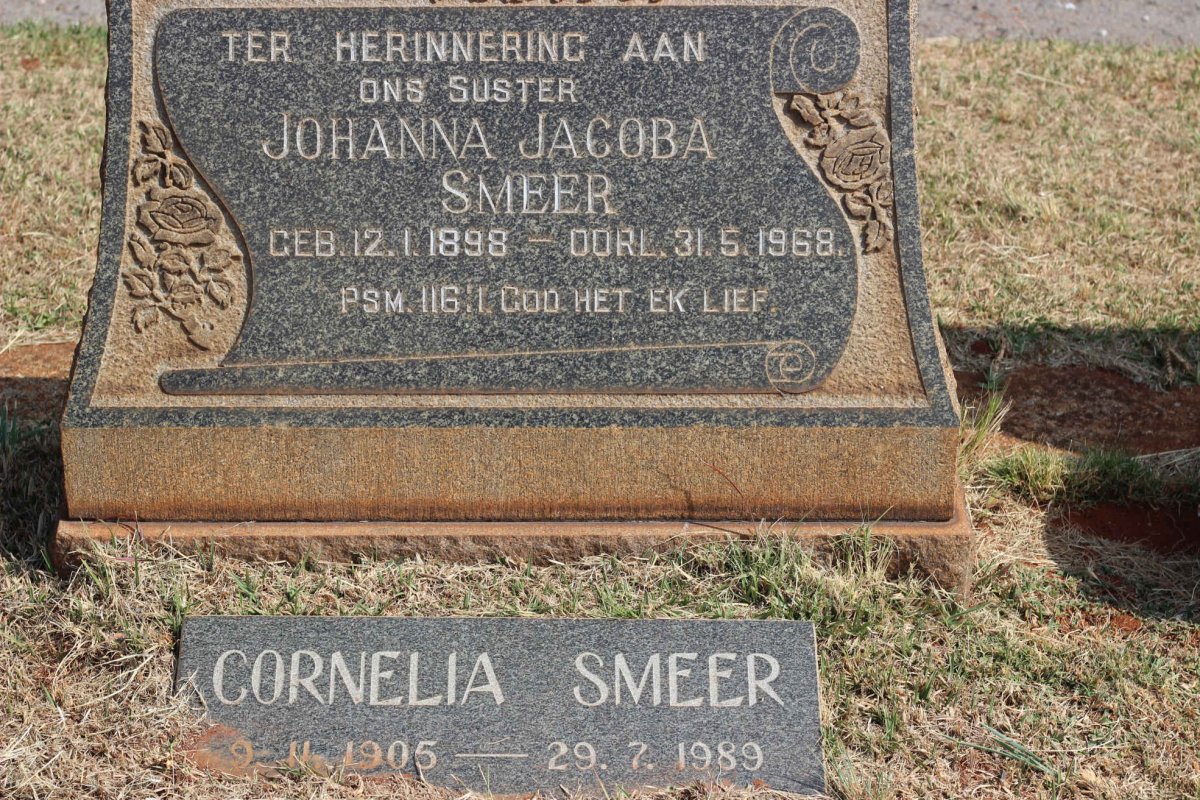 SMEER Johanna Jacoba 1898-1968 :: SMEER Cornelia 1905-1989