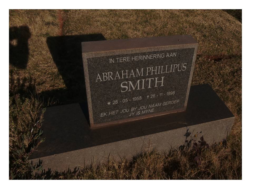 SMITH Abraham Phillipus 1958-1998