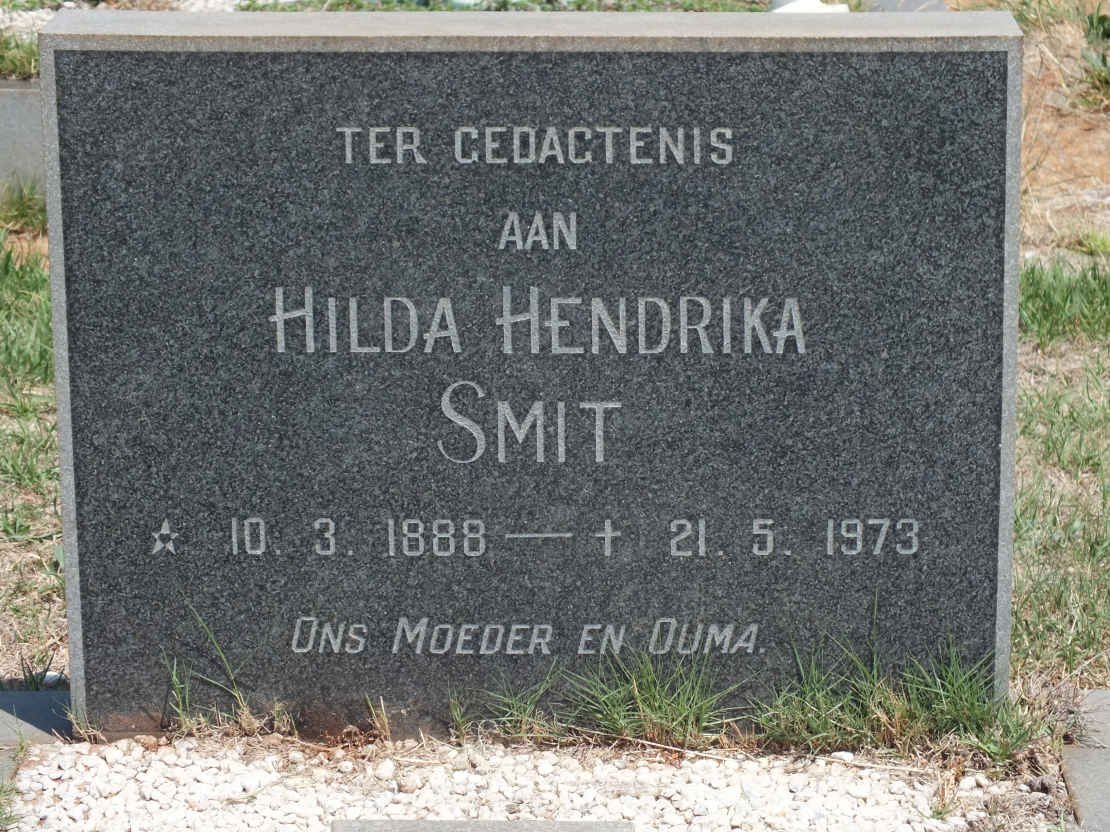 SMIT Hilda Hendrika 1888-1973