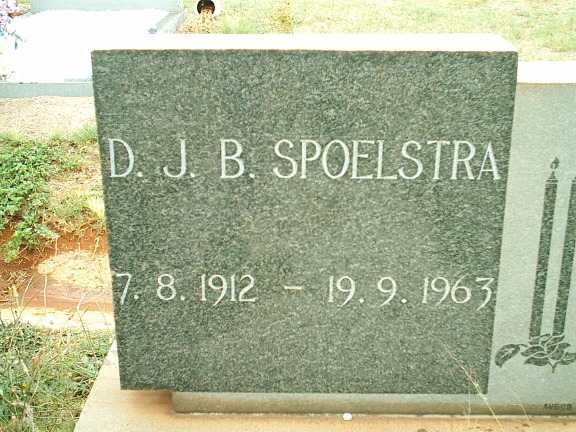 SPOELSTRA D.J.B. 1912-1963