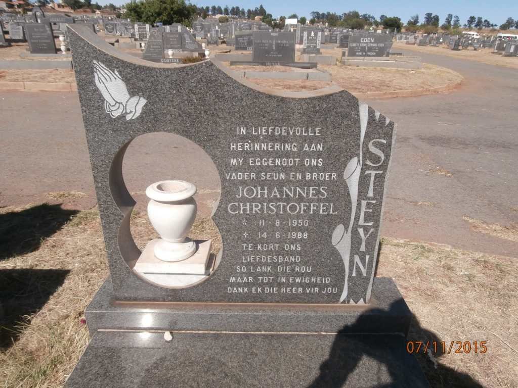 STEYN Johannes Christoffel 1950-1988