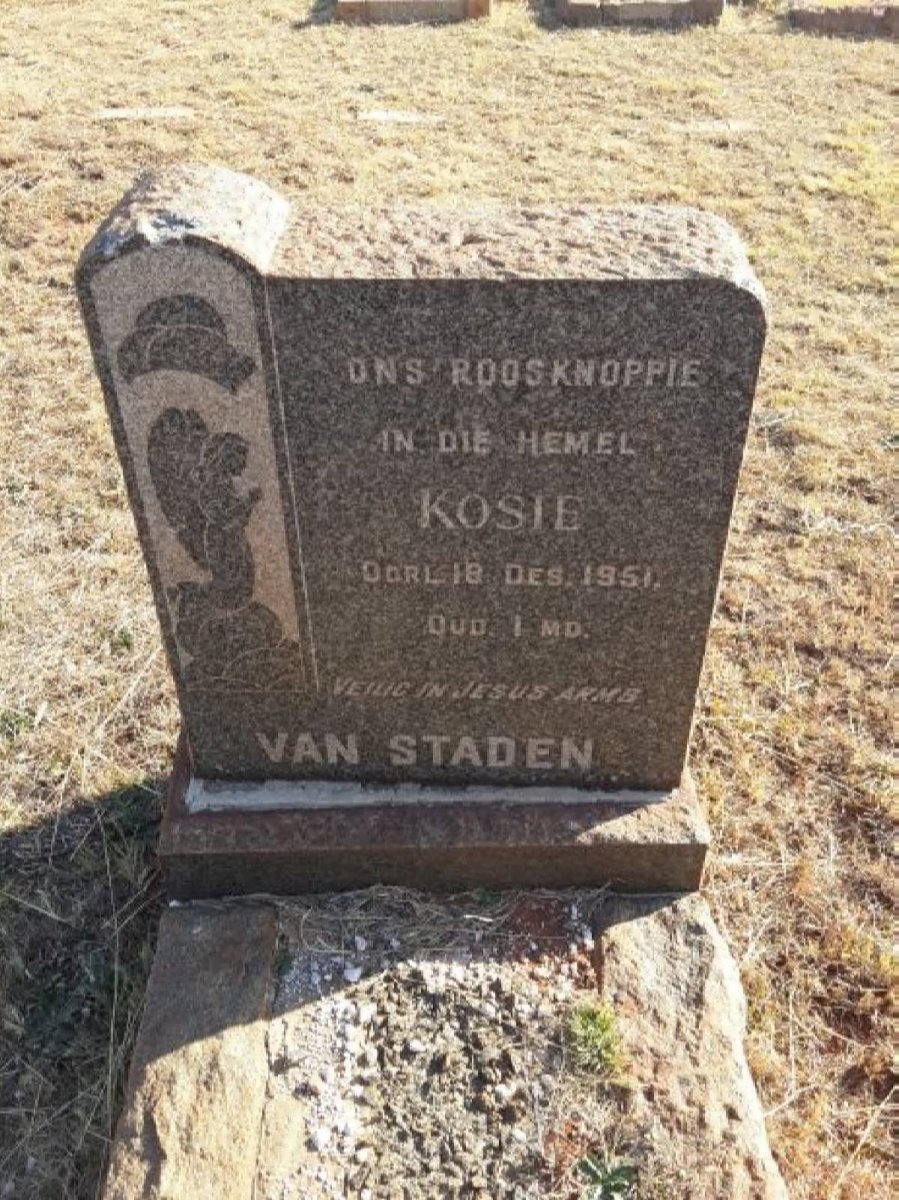 STADEN Kosie, van -1951