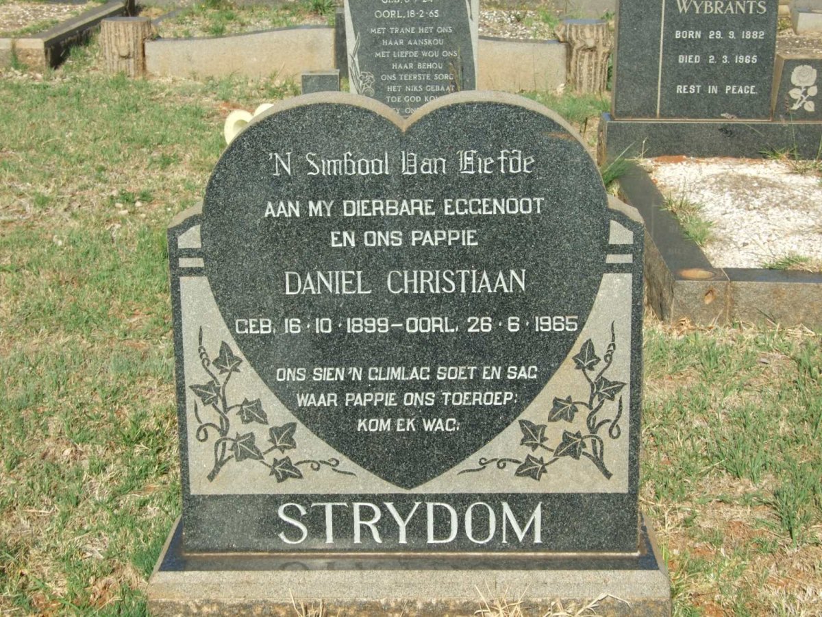 STRYDOM Daniel Christiaan 1899-1965