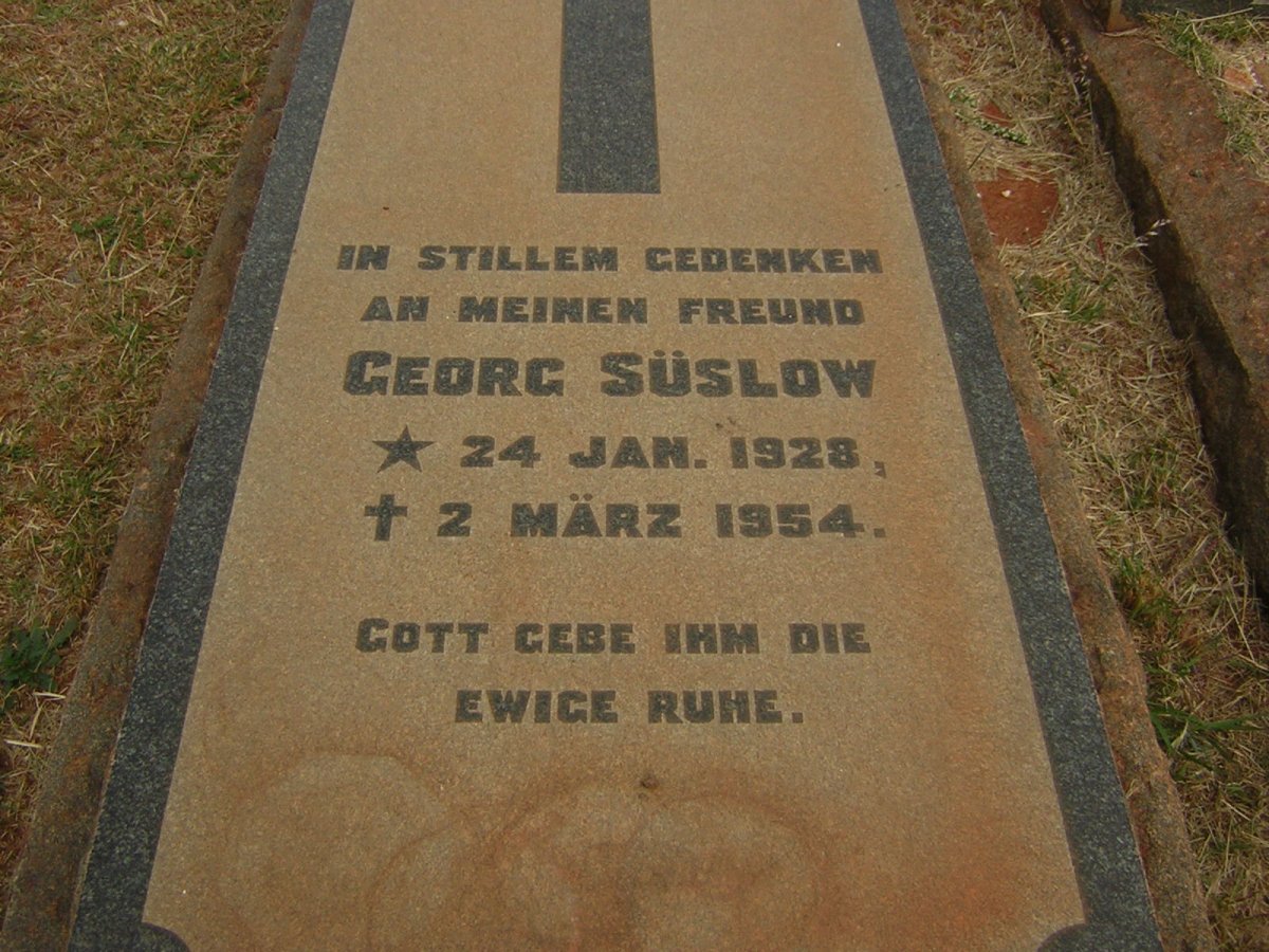 SÜSLOW Georg 1928-1954