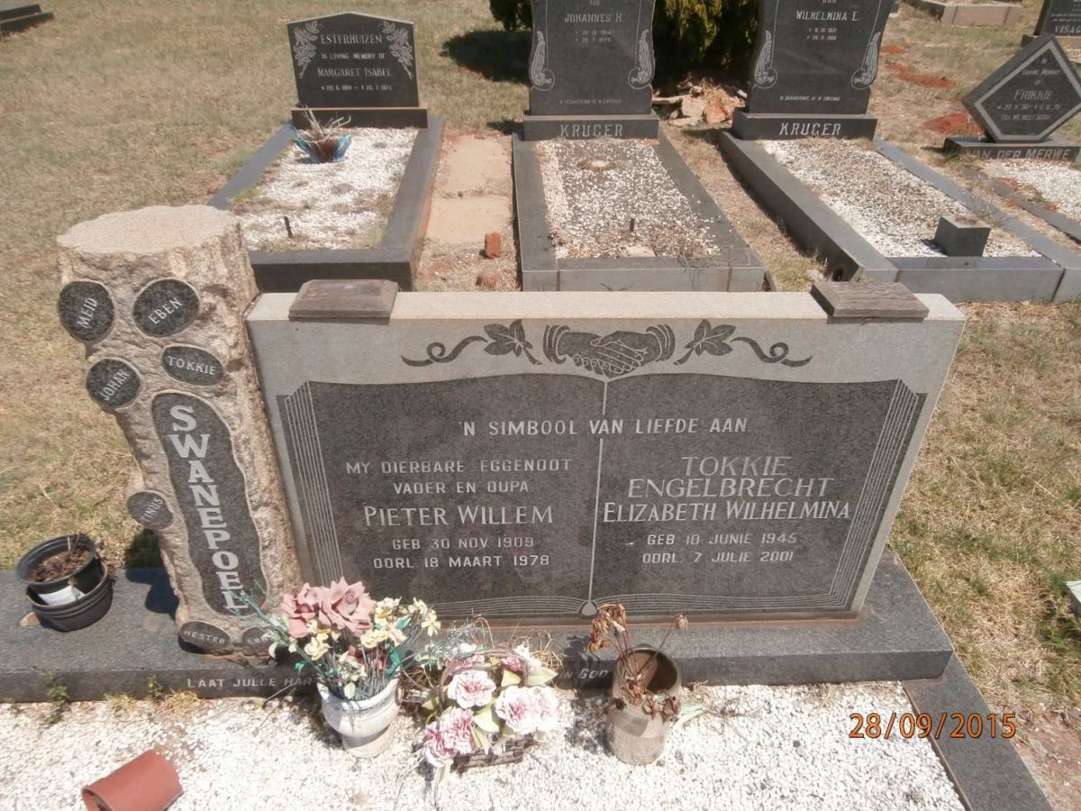SWANEPOEL Pieter Willem 1909-1978 :: ENGELBRECHT Elizabeth Wilhlemina 1945-2001