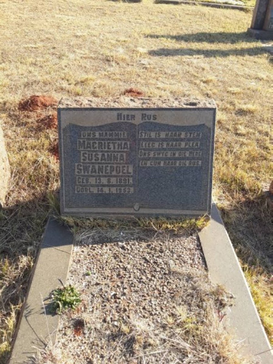 SWANEPOEL Magrietha Susanna 1891-1953