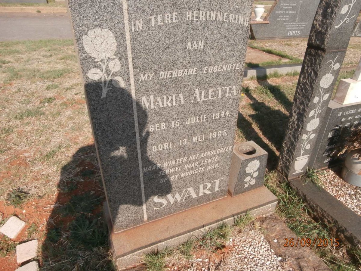 SWART Maria Aletta 1944-1965