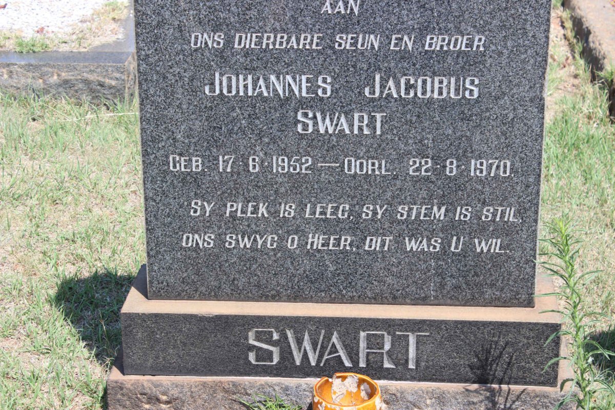 SWART Johannes Jacobus 1952-1970