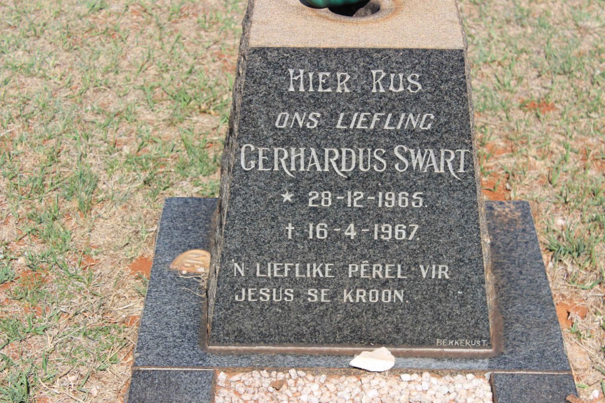 SWART Gerhardus 1965-1967