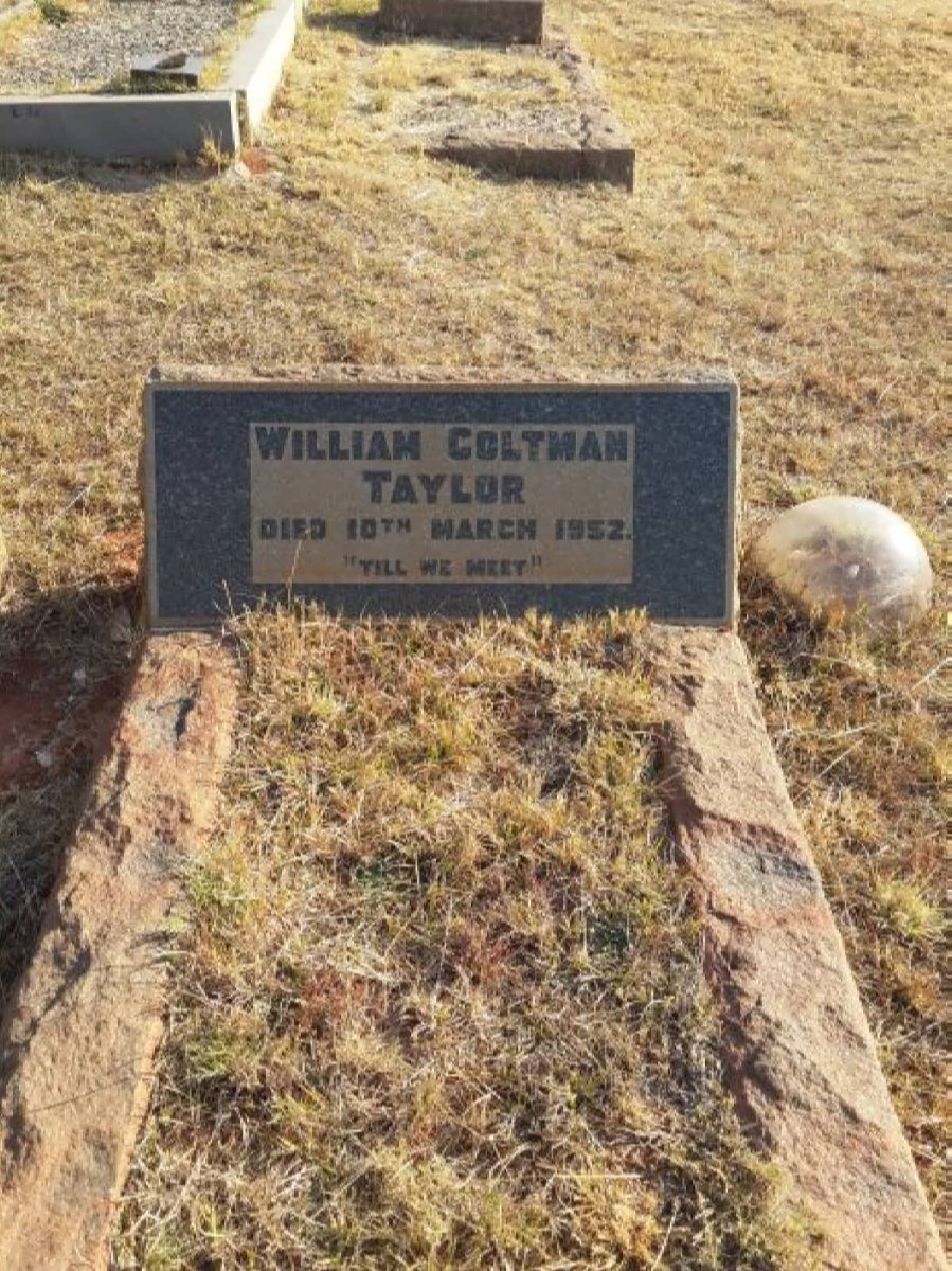 TAYLOR William Coltman -1952